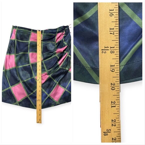 Ahluwalia  Cutout Draped Printed Mini‎ Skirt, UK12/US 8, New with tag - Picture 13 of 15